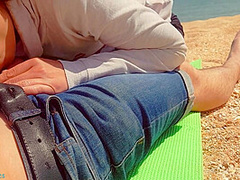 Cum Panties - Stranger Cum In My Panties On The Beach Risky Public Creampie