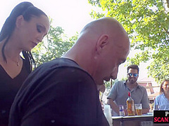 Public slut pussydrilled outdoor before indoor anal nailing