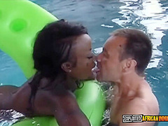 African Maid Serving White Family DP'd By Them And Their Friends On Weekend BBQ