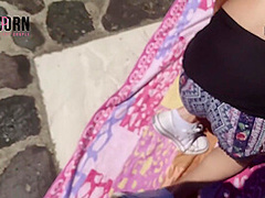 Public Fucking On The Road Risky, Creampie And Piss At He End. Holidays 2020 Unicporn Couple