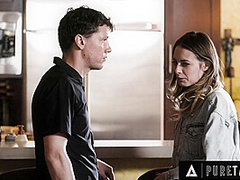 PURE TABOO 18-Year-Old Kyler Quinn Gets Covered In Cum During 3-Way Initiation Into Sex Cult