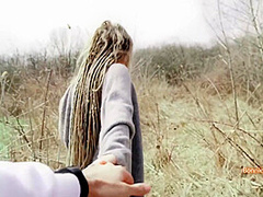 Outdoor Quickie In The Forest - Public Sex