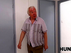 Man Penetrates The Skinny Chick In Front Of Her Old Bf