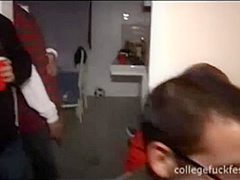 Coed whore fucked and facialised