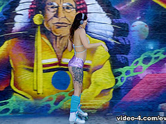 Maddy May in BTS-Maddy May's Mayhem Sc.1: DP & Facial