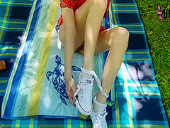 During Bike Ride Outdoor Real Amateur Takes Anal Sex And Piss In The Mouth