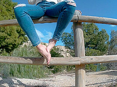 I Show You My Feet In The Open Air! Enjoy It!