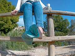 I Show You My Feet In The Open Air! Enjoy It!