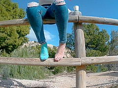 I Show You My Feet In The Open Air! Enjoy It!