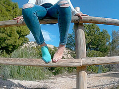 I Show You My Feet In The Open Air! Enjoy It!