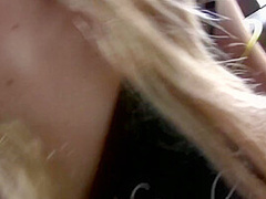 Attractive Blonde Teen Came With This Dudes And Make Some Fun