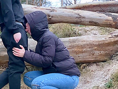 I Fucked My Girlfriends Wet Pussy And Gave Her A Blowjob In The Forest Under The Sea