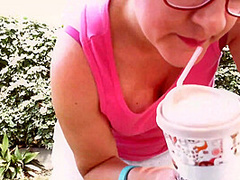 After Drinking A Drink I Piss In A Garden In Front Of Everyone!