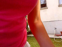 After Drinking A Drink I Piss In A Garden In Front Of Everyone!