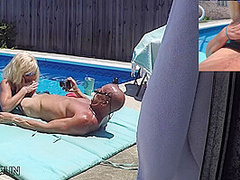 Bikini Photo Shoot Turns To Pool Pounding...video Glasses Pov !!!