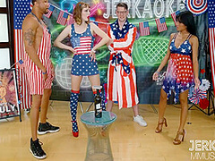 And Participate In Wild 4th Of July Orgy! - Kate Bloom And Ember Snow