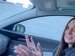Russian Blogger Got Slut To Have A Blowjob In The Car. With Conversations. Your-porn