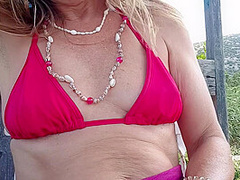 Nippleringlover Horny Milf Kinky Nipple Play Fingering Extreme Huge Pierced Nipple Outdoors