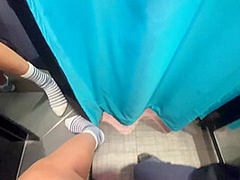 Amateur Couple Fucks And Sucks In A Clothing Room - We Almost Got Caught