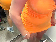 Amateur Couple Fucks And Sucks In A Clothing Room - We Almost Got Caught