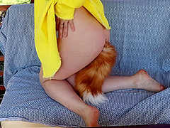 Sexy Fox Having Fun In Nature