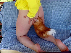 Sexy Fox Having Fun In Nature