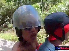 Blowjob In Public From His Sexy Asian Girlfriend Somewhere In Thailand