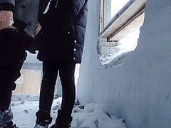 Fuck My Girlfriend In An Abandoned Building And Cum On Her