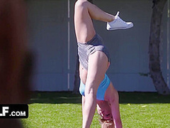 Free Premium Video Fit Big Titty Milf Spreads Her Legs Wide And Gets Her Pussy Plowed Outdoor