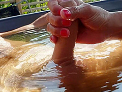 Friday In Pool With Blowjob Handjob Boobjob Cum In Mouth