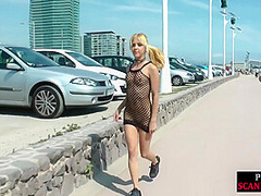 WAM 21yo slut covered with food in public before throating