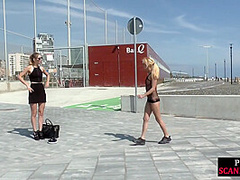 WAM 21yo slut covered with food in public before throating