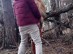 Outdoor Sex With Redhead Teen In Winter Forest. Risky Public Fuck - Otta Koi