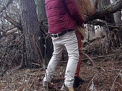 Outdoor Sex With Redhead Teen In Winter Forest. Risky Public Fuck - Otta Koi