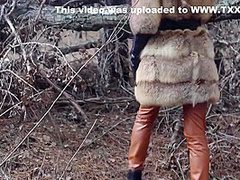 Outdoor Sex With Redhead Teen In Winter Forest. Risky Public Fuck - Otta Koi
