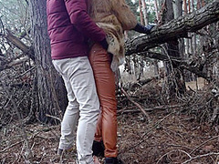 Outdoor Sex With Redhead Teen In Winter Forest. Risky Public Fuck - Otta Koi