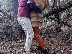 Outdoor Sex With Redhead Teen In Winter Forest. Risky Public Fuck - Otta Koi