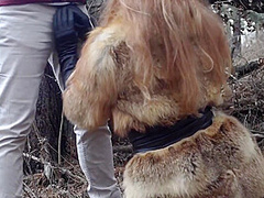 Outdoor Sex With Redhead Teen In Winter Forest. Risky Public Fuck - Otta Koi