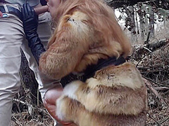 Outdoor Sex With Redhead Teen In Winter Forest. Risky Public Fuck - Otta Koi