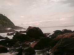 Naughty Showing Off On The Beach Ass Orgasm