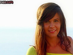 Erotic outdoor 21yo chick with perky boobs posing naked