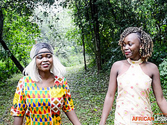 Ebony Party Lesbian Teens In African Music Festival Hooking Up After Amazing Outdoor Rave