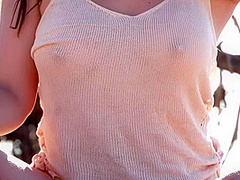 Fingering Clit Outdoors