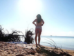 Fingering Clit Outdoors