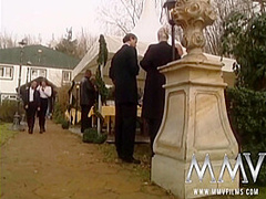 Sexy Brunette Gives Headjob At A Wedding