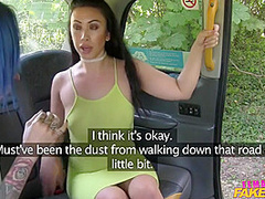 Sensual Lesbian Fun In British Taxi 1 - Female Fake