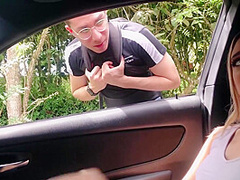 Feels Horny And Fucks A Street Stranger All Over The Place