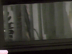 Rehearsals pt1. Jeny Smith in tansparent suit with high heels. Spy cam