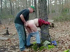 My Slut Tied To A Tree And Fucked Rough