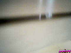 asian teen pissing in toilet